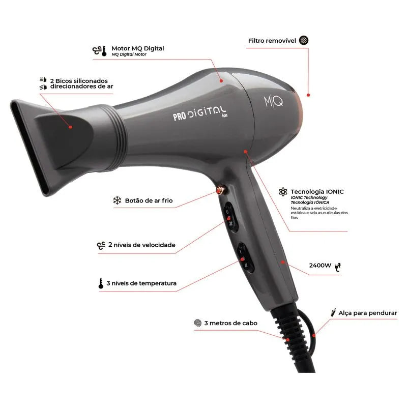 Secador de pelo profesional Pro Digital 2600W