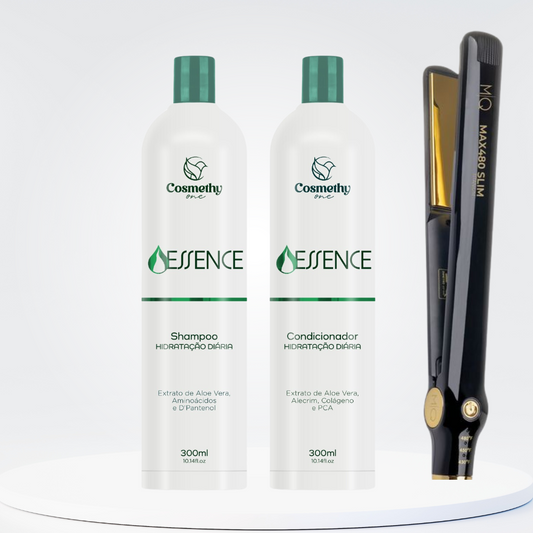 Kit Home Care Essence + Prancha Profissional MQ Max480 Slim