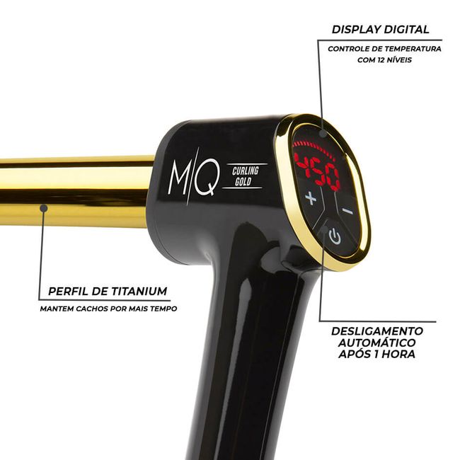 Modelador De Cachos MQ Curling Gold 32 mm